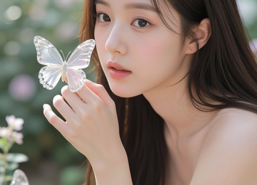 수정 나비와 눈맞춤