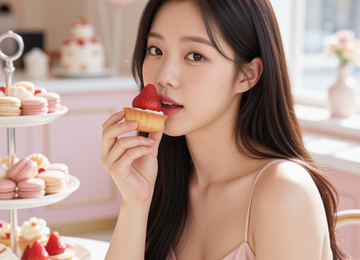 디저트 카페의 오후
