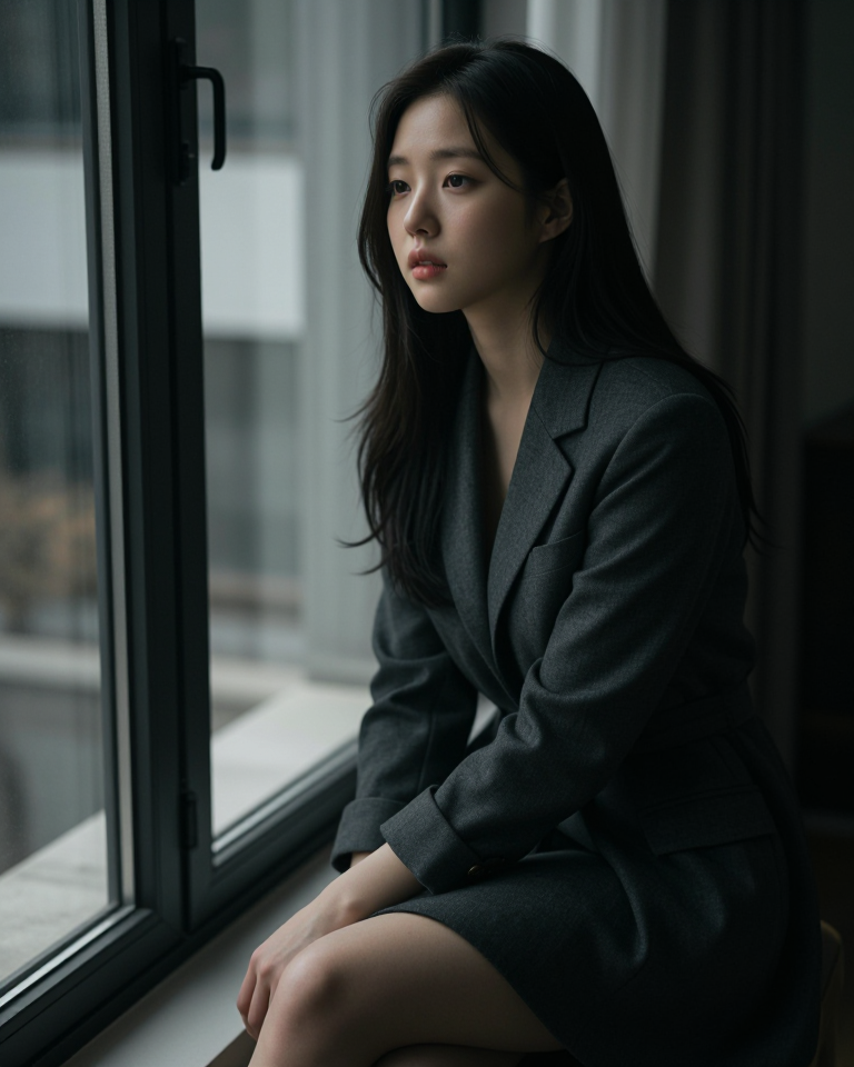 창가의 그림자