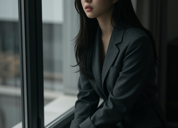 창가의 그림자