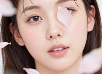 꽃잎 뒤의 시선