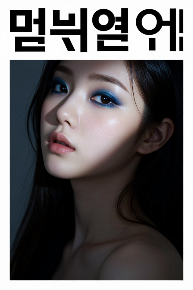 사파이어 빛의 눈매