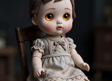눈뜬 인형의 시선