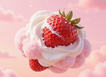 딸기 생크림 구름
