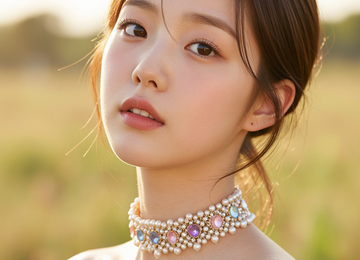 여름날의 비즈 소녀