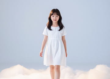 구름 위를 걷는 아이