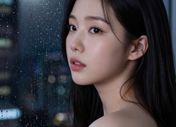 비 내리는 창가