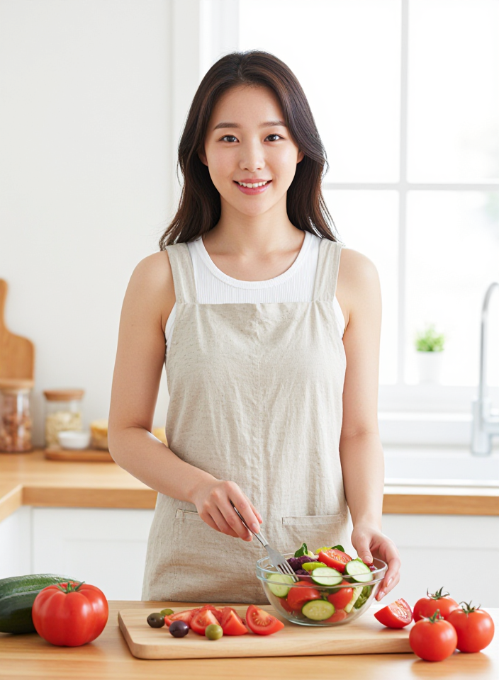 싱그러운 주방의 아침