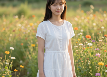 꽃과 여인