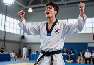 태권도 품새의 황제 탄생! 윤규성 선수, 아시안게임 금메달 쾌거!