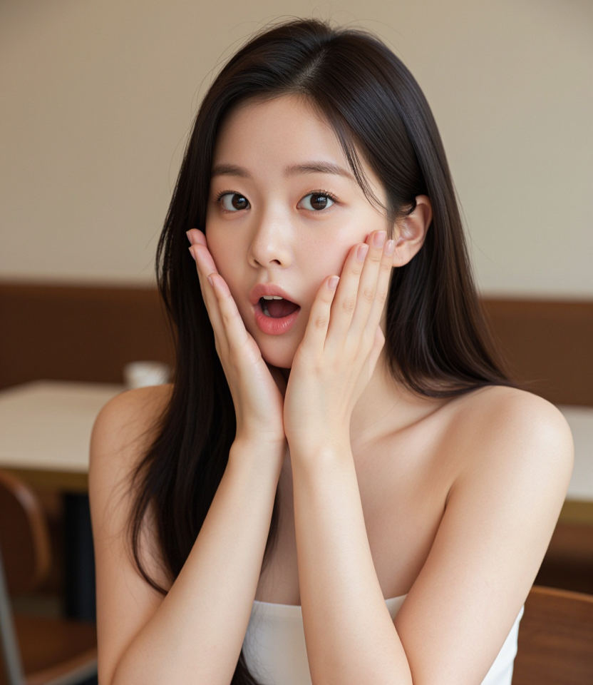 깜짝 놀란 순간