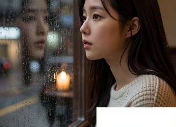 비 오는 창가의 온기
