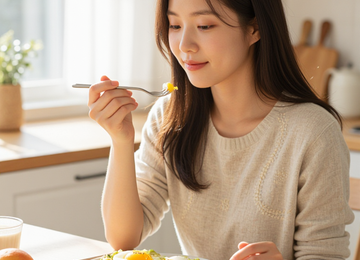 아침의 햇살과 달걀