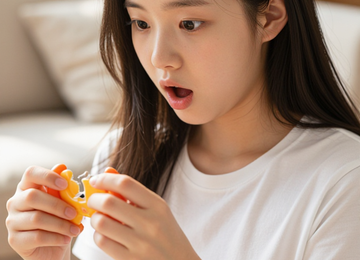 충격과 공포의 순간