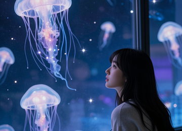창밖의 마법 같은 밤