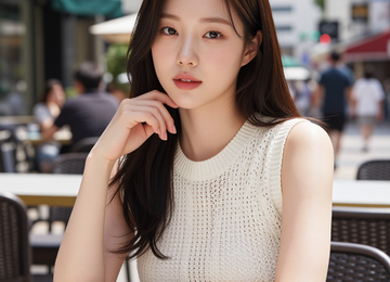 도심 속 카페 테라스