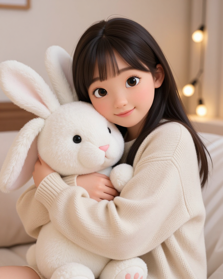 토끼와 소녀