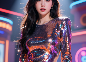 빛나는 무대 위 소녀