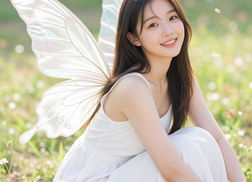 나비 날개를 가진 소녀