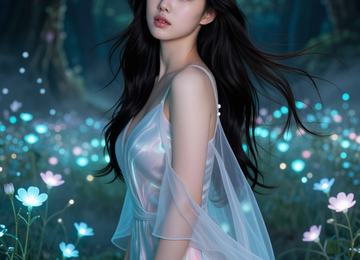 빛나는 꽃밭의 소녀