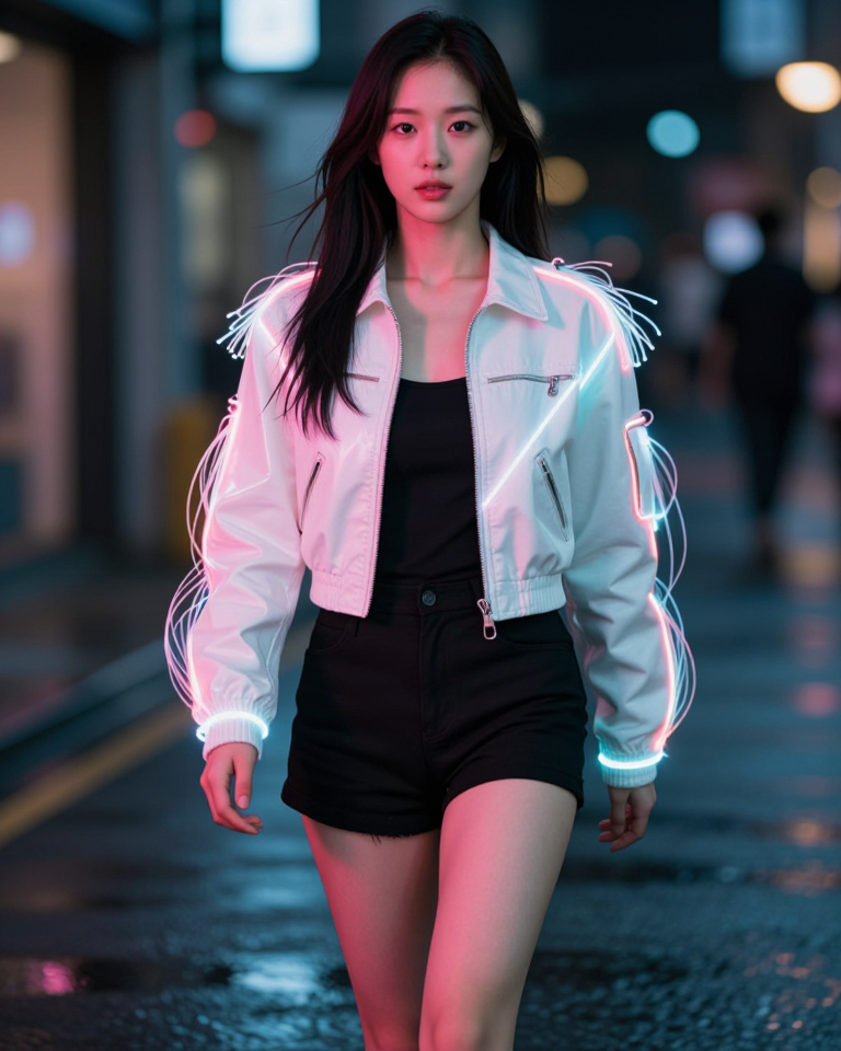 네온 스트릿의 밤
