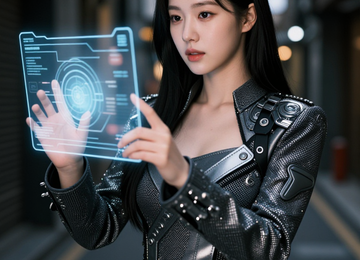 네온 아래의 조우