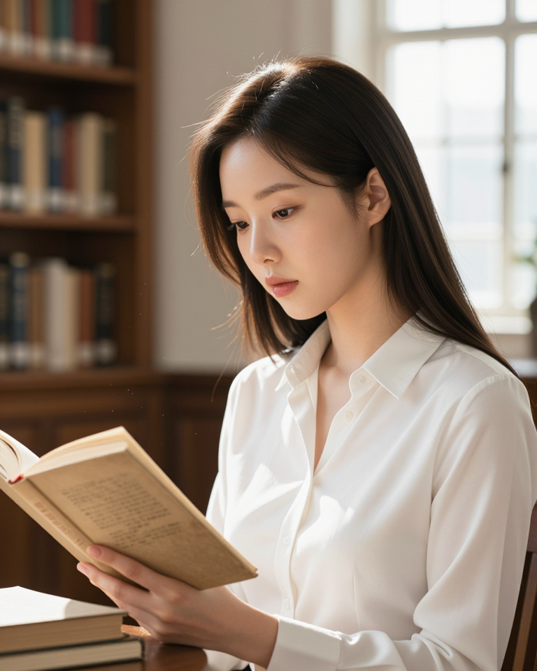 도서관에서의 바른 자세