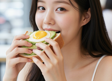 햇살 가득한 카페의 오후