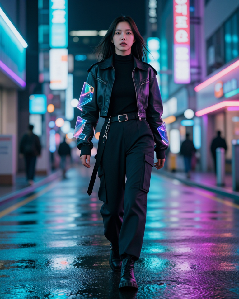 홀로그램 스트릿 패션