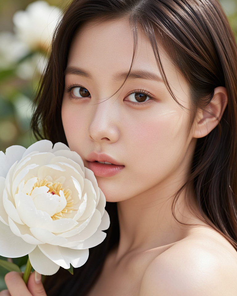 모란을 품은 미소