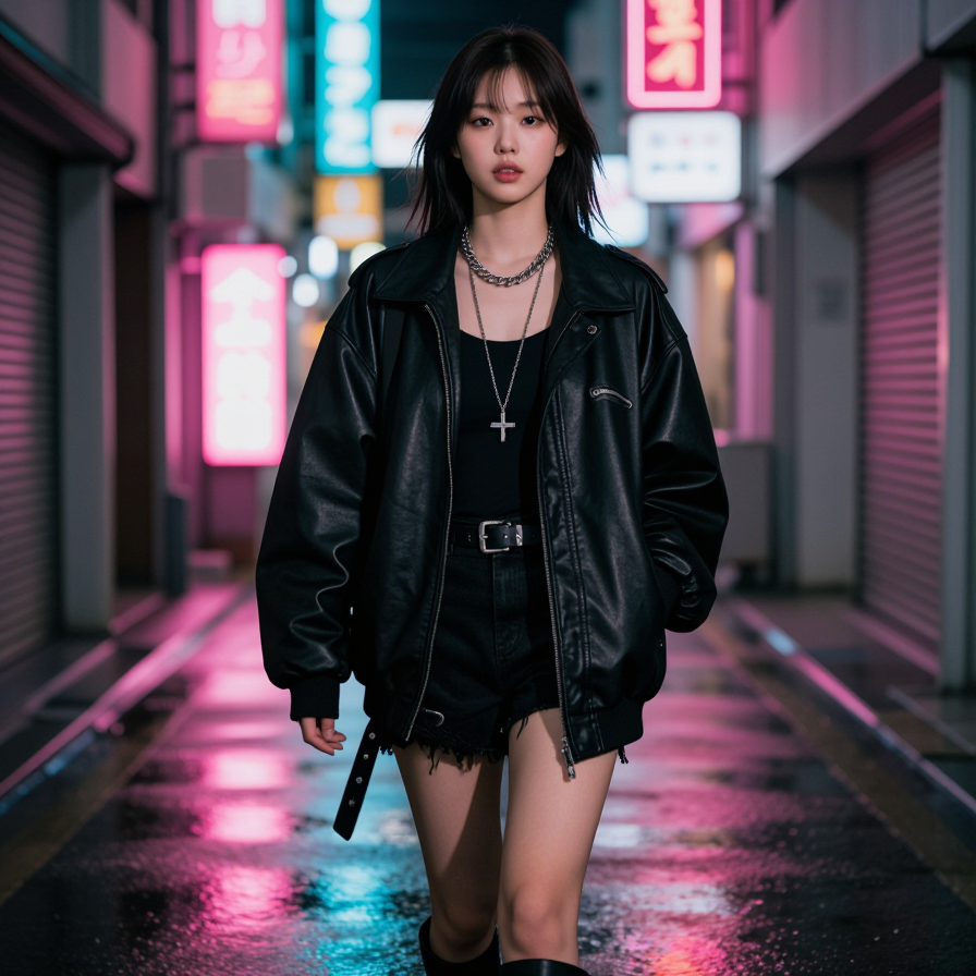 성수동 골목의 밤