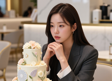 카페에서의 휴식