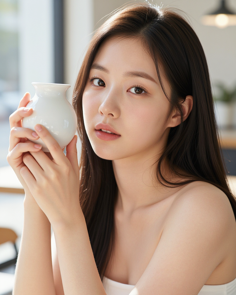 햇살 아래 소녀