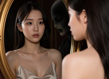 거울 속의 낯선 얼굴