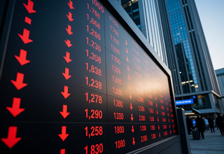 코스피(KOSPI) 지수, 개장 직후 203.83포인트 하락하며 7,452.48로 시작