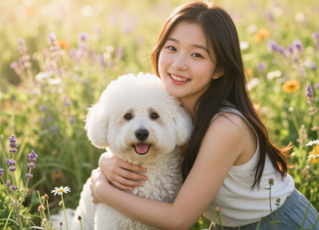 꽃밭의 산책
