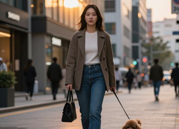 노을빛 도시의 산책