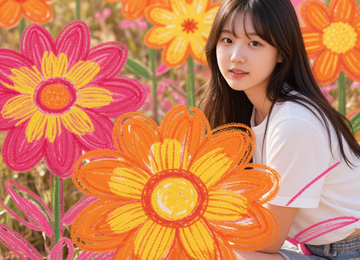 꽃밭의 소녀
