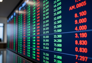 KOSPI 200 주요 종목 종가 및 등락 현황