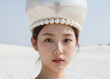 거대 진주 모자