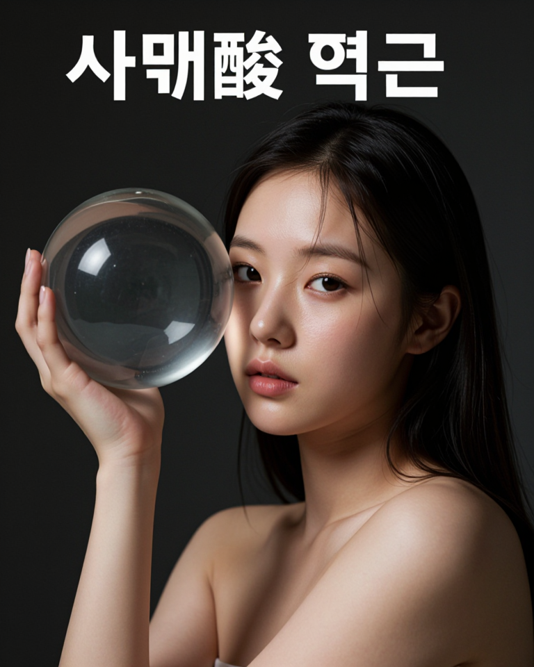 투명한 구슬을 든 소녀