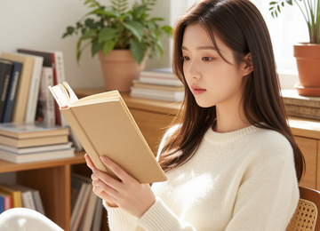 오후의 햇살과 책 읽는 시간