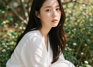 햇살 가득한 정원의 오후
