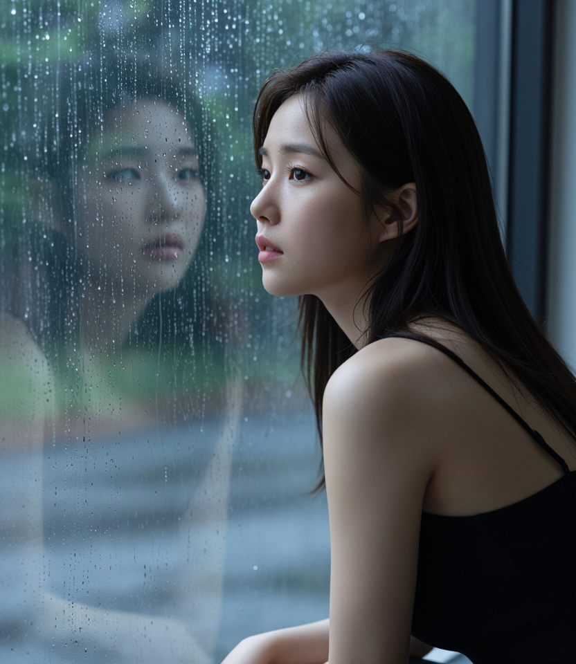 창밖의 비