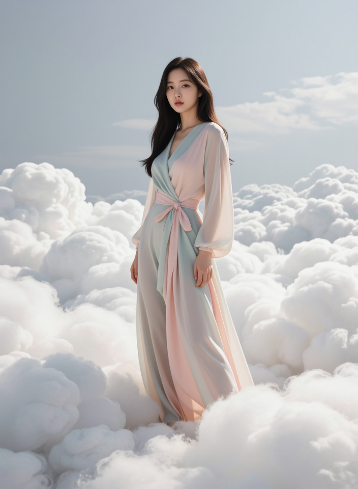 구름 속의 소녀