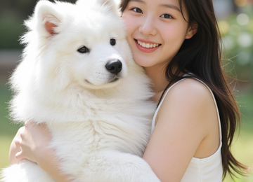 거대 강아지랑 포옹하기