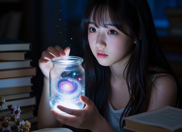 별을 담은 유리병