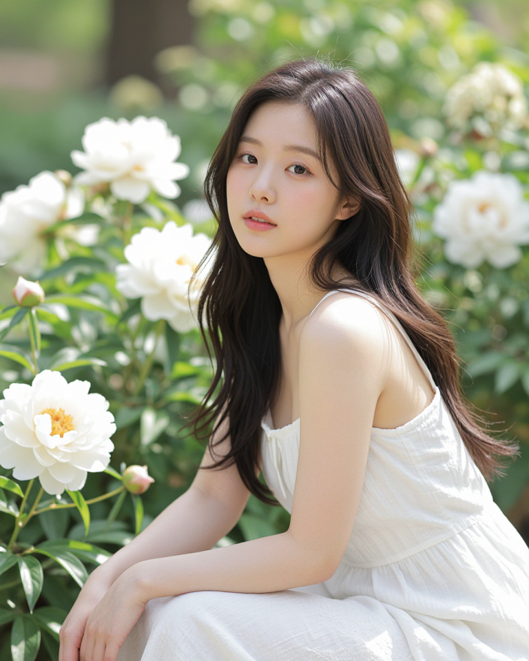 햇살 가득한 정원의 오후
