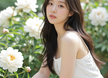 햇살 가득한 정원의 오후
