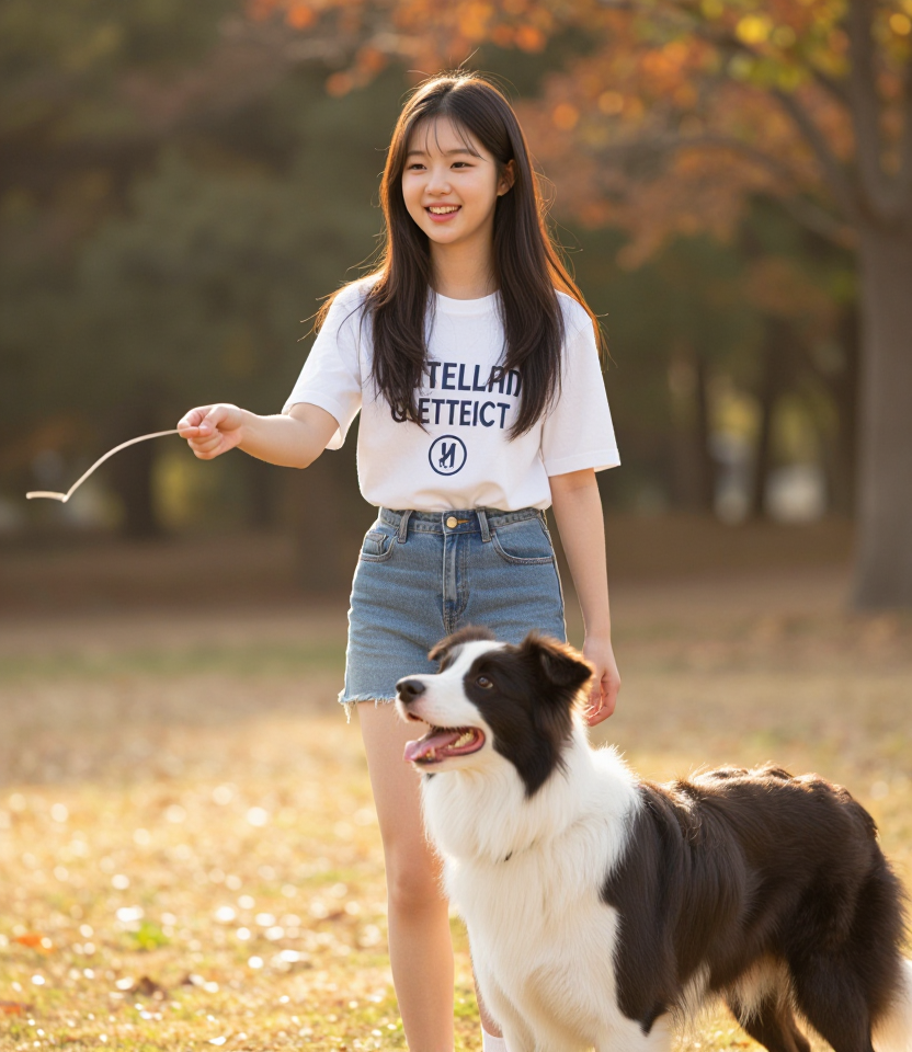 노을 아래 우리 둘